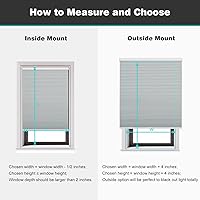 Vista 7 de Changshade Cordless Cellular Shades, Blackout Honeycomb Shades for Windows, Pull Down Pleated Blinds, Easy to Install for Indoor Windows and French