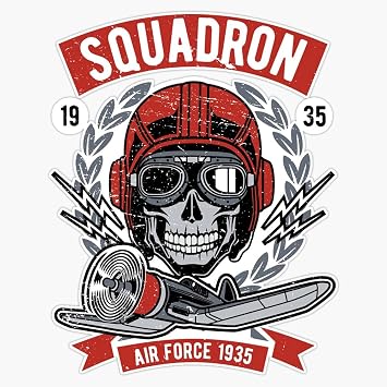 HOF Trading Cool Vintage Airforce Vinyl Sticker Waterproof Decal Laptop Wall Window Bumper Sticker 5"