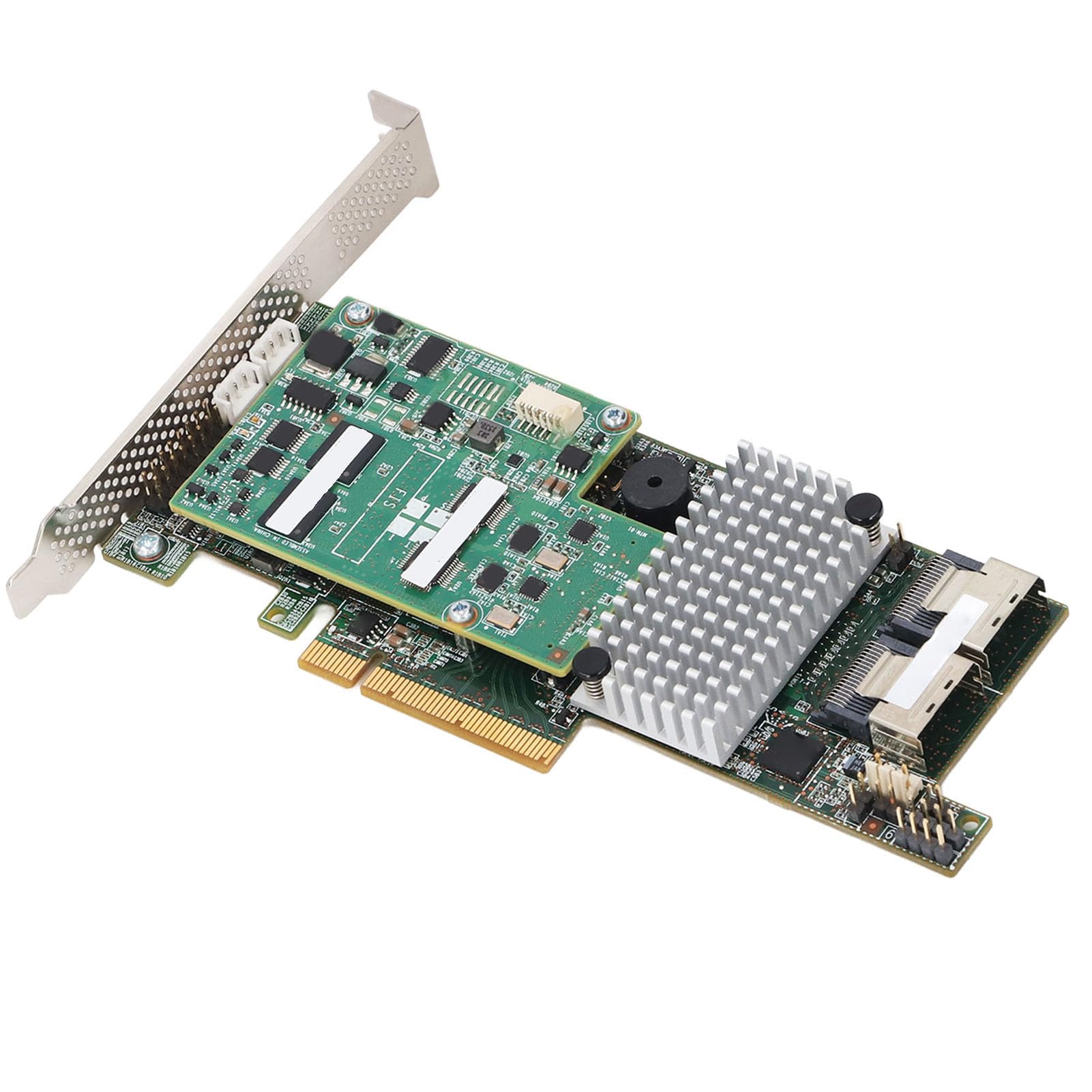 Versatile PCIEx8 Controller Card for with 1G Cache, Supports 0/1/5/6/10/50/60, Speed, Ideal for Laptop and Computer System Performance Enhancement