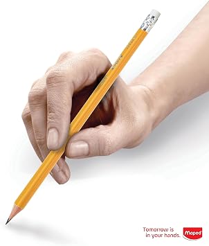 Maped - Essentials yellow triangular graphite #2 pencils - 12 Count