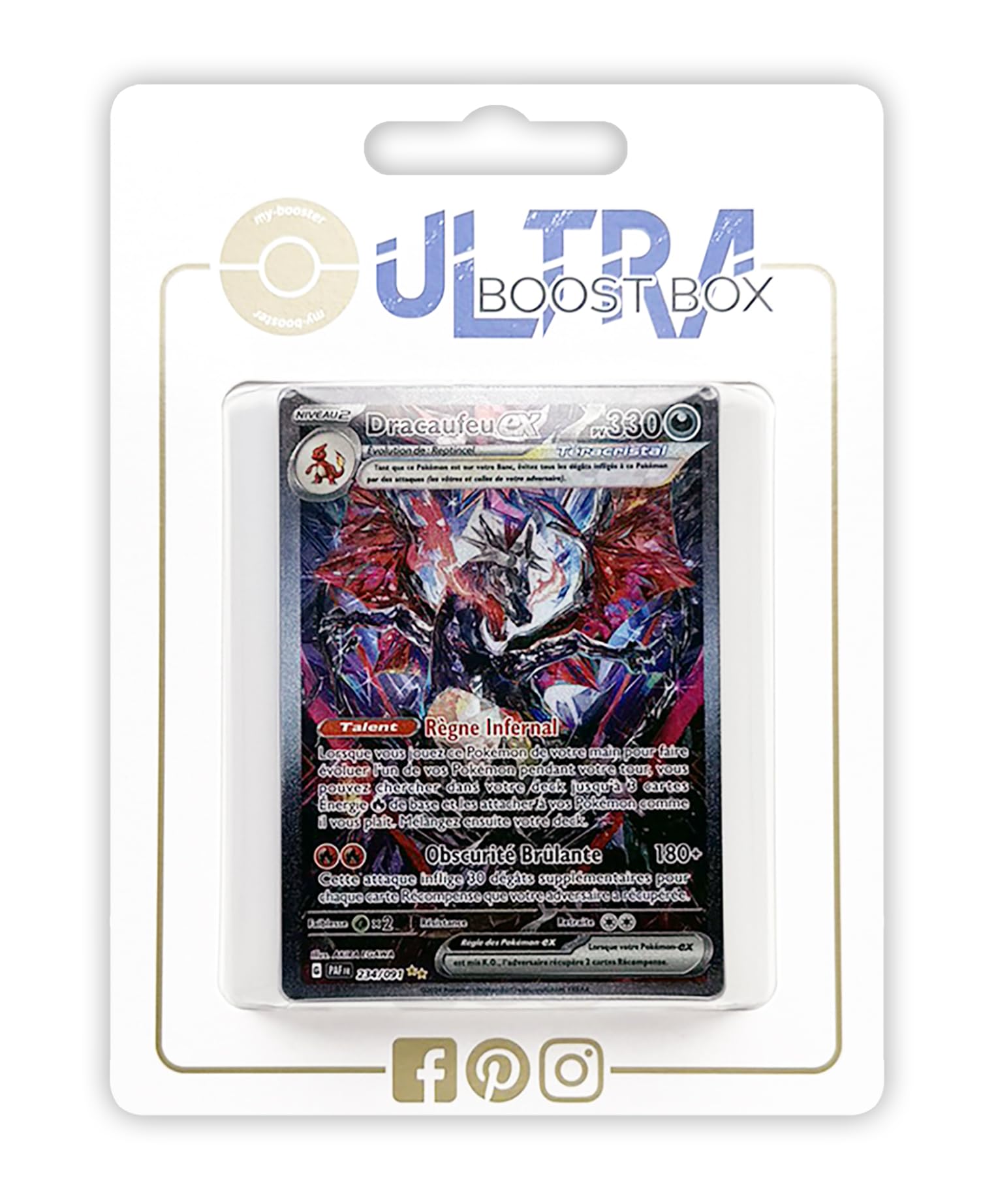 Pokémon Dracaufeu Ex Téracristal - Coffret 10 Cartes Françaises - Écarlate Violet