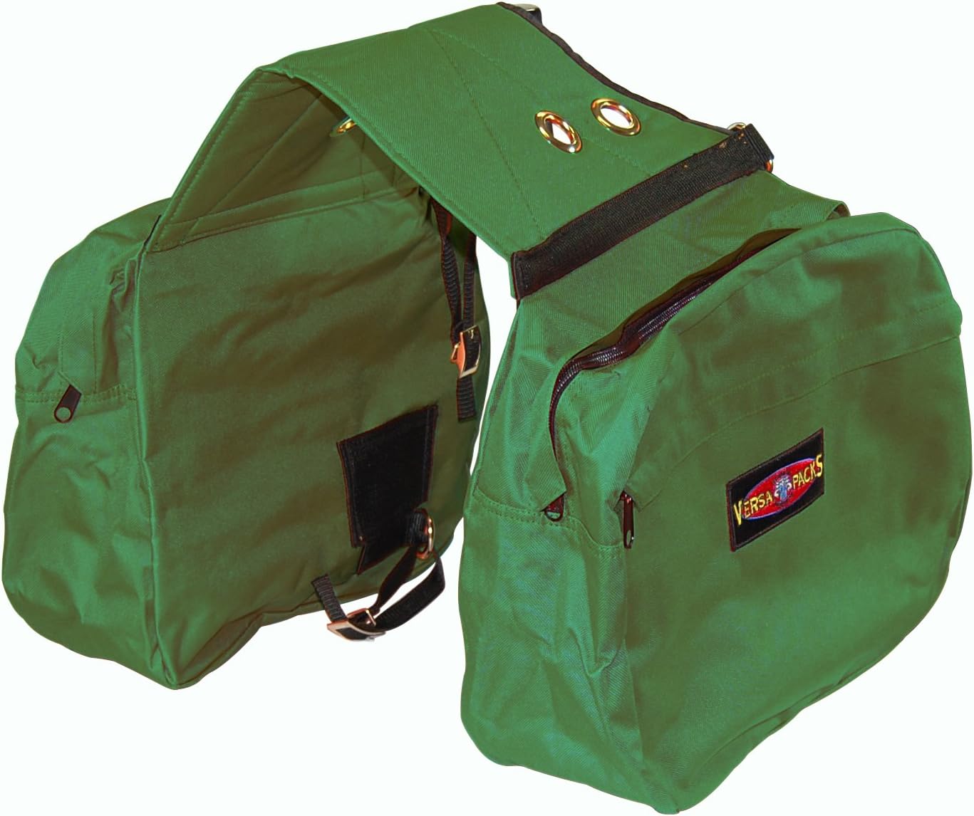 MiracleCorp Products Hamilton Versa-Packs Equine Heavy Duty Saddlebag, Large, Green