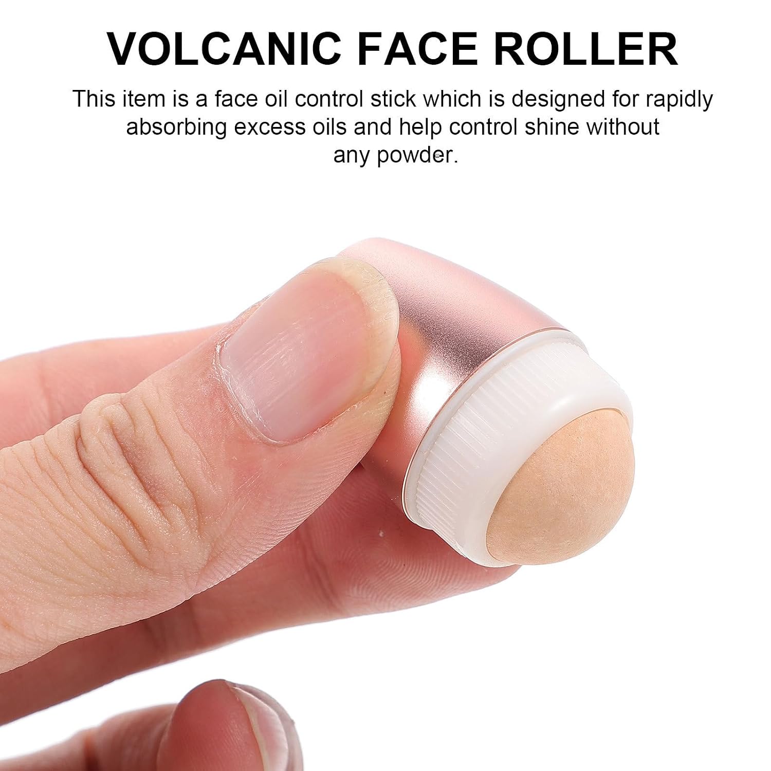Mini Volcanic Stone Oil Absorbing Face Roller for Simple Skin Care image 3