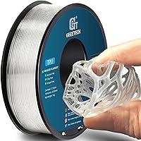 Vista 46 de Geeetech Filamento TPU de 1.75mm, Shore 95A – Filamento flexible para impresora 3D con alta elasticidad, carrete de 1KG (2.2lbs), precisión
