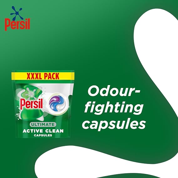 Persil Ultimate Active Clean Washing Capsules our best odour-fighting for 14 days of freshness 54 washes