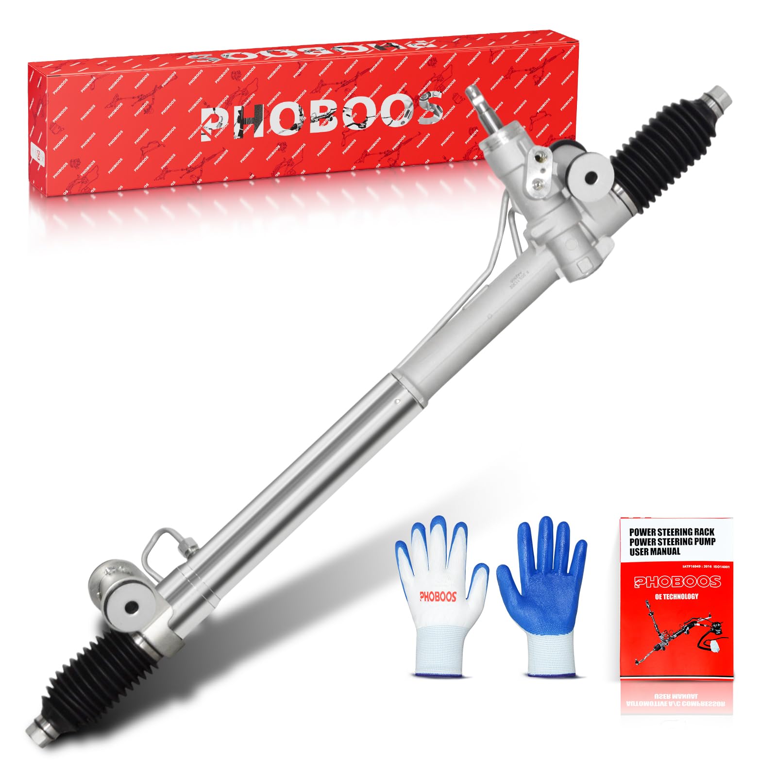 PHOBOOS Conjunto de piñón y cremallera de dirección hidráulica compatible con modelos GMC, Chevrolet, Buick, Oldsmobile y Saab. Nueva unidad, a prueba de fugas, ajuste atornillado directo, Ref. 22
