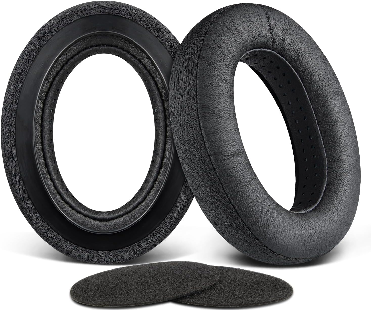 SOULWIT Lambskin Earpads Cushions Replacement for Sennheiser HD650, HD660 S, HD660S2, HD600, HD6XX, HD58X, HD580, HD565, HD545, HD535 Headphones, Ear Pads Cushions with Noise Isolation Foam - Black