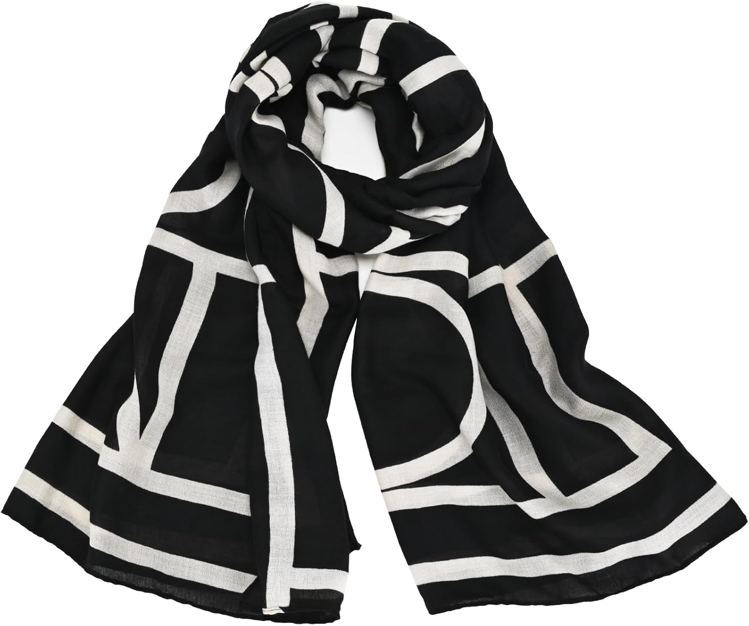 WZX Boho Scarf for Women Lightweight Floral Printed Scarves Fashion Shawl Wraps for All Season