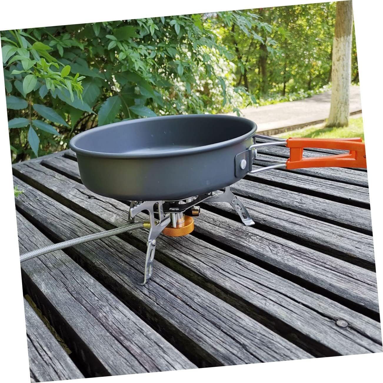 Person Camping Cookware Set Portable Camping Pot Teapot Cooking Pan Cooking Supplies Outdoor Accessories