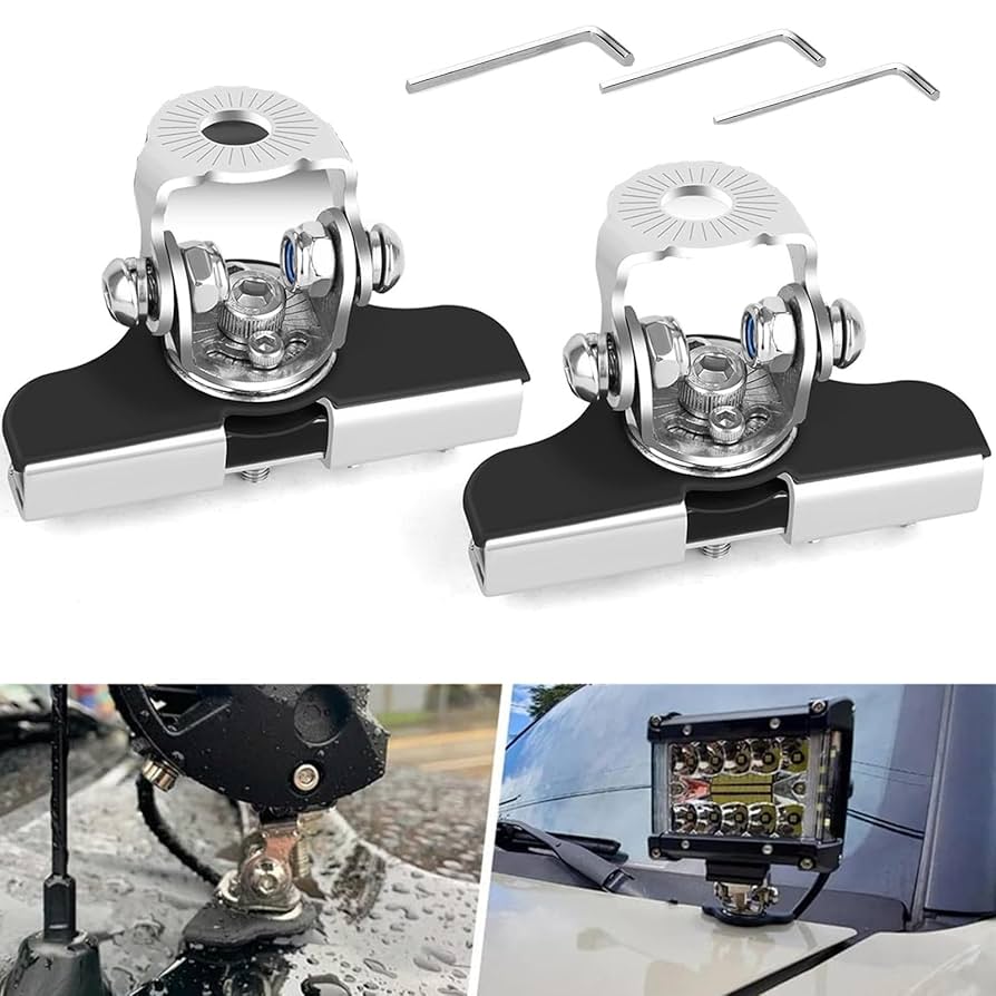 Amazon.co.jp: ボンネットブラケット2個入り取り付けステー