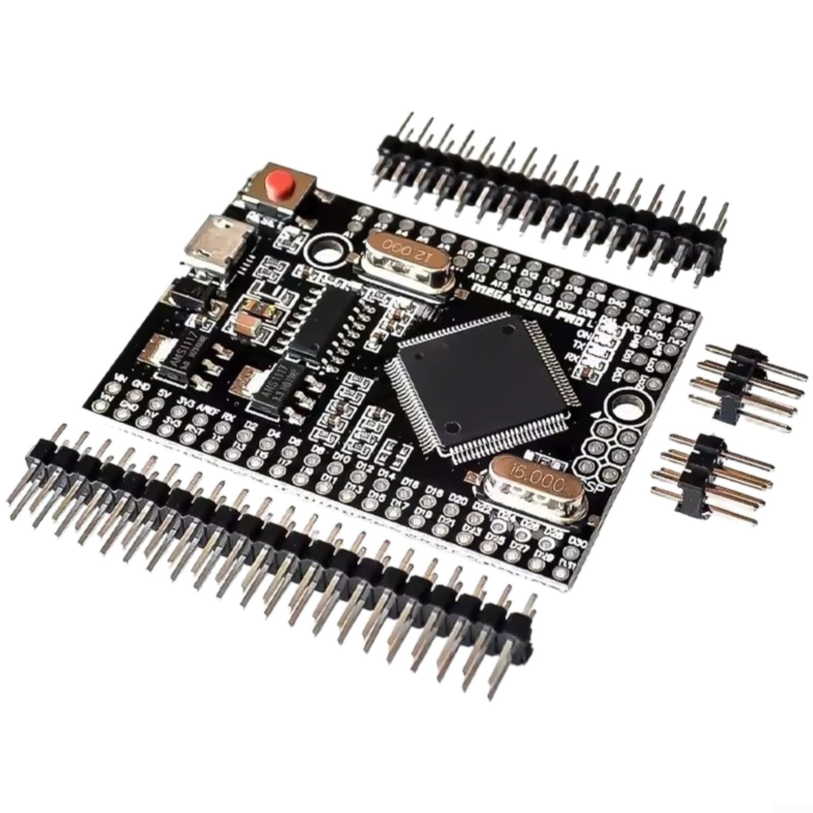 Placa Mega 2560 Pro ATmega2560 microcontrolador USB CH340G conector mini USB negro para robótica