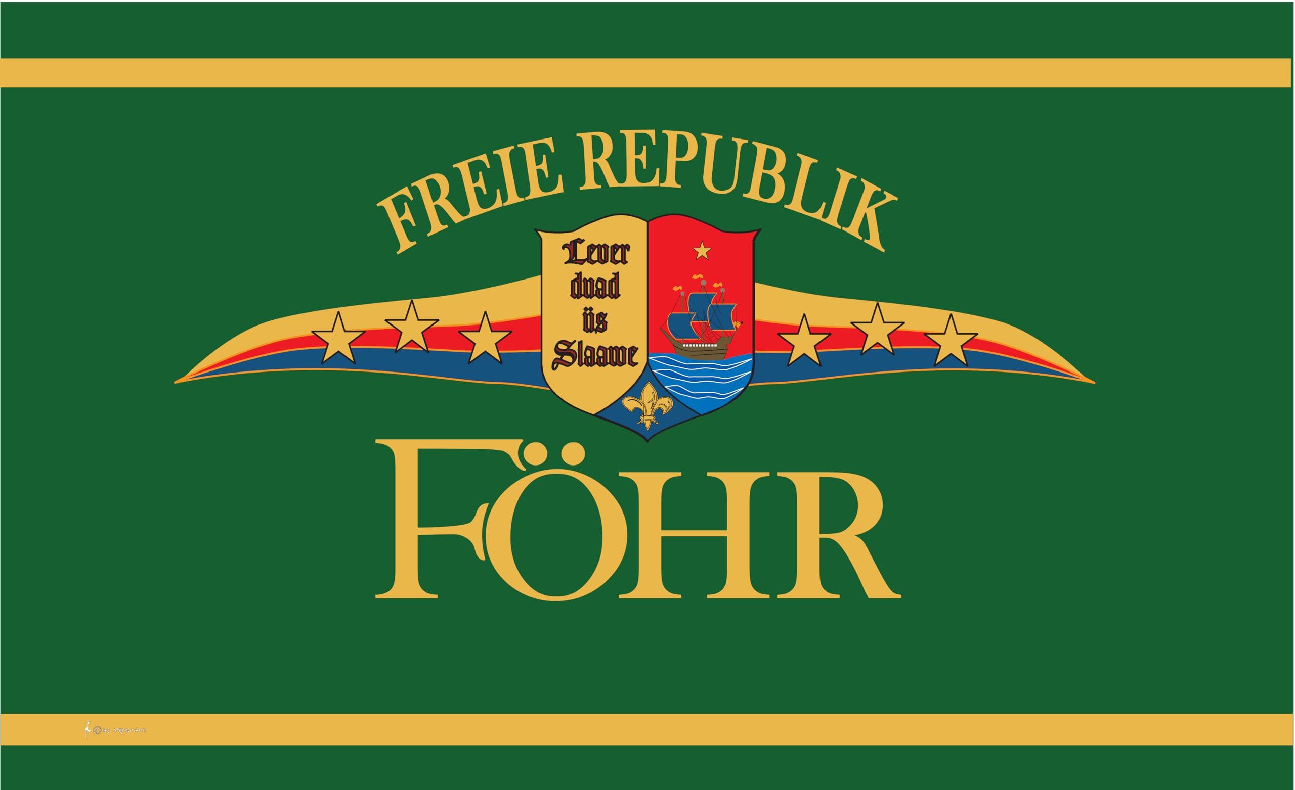 Drapeau de la Föhr haut de gamme grand pavillon de navire ultra résistant