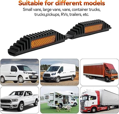 Miniatura 9 de AUTOXBERT Protector de puerta de automóvil, 2 unidades, reflectores, anticolisión, protector reflectante para puerta de automóvil, antiarañazos,