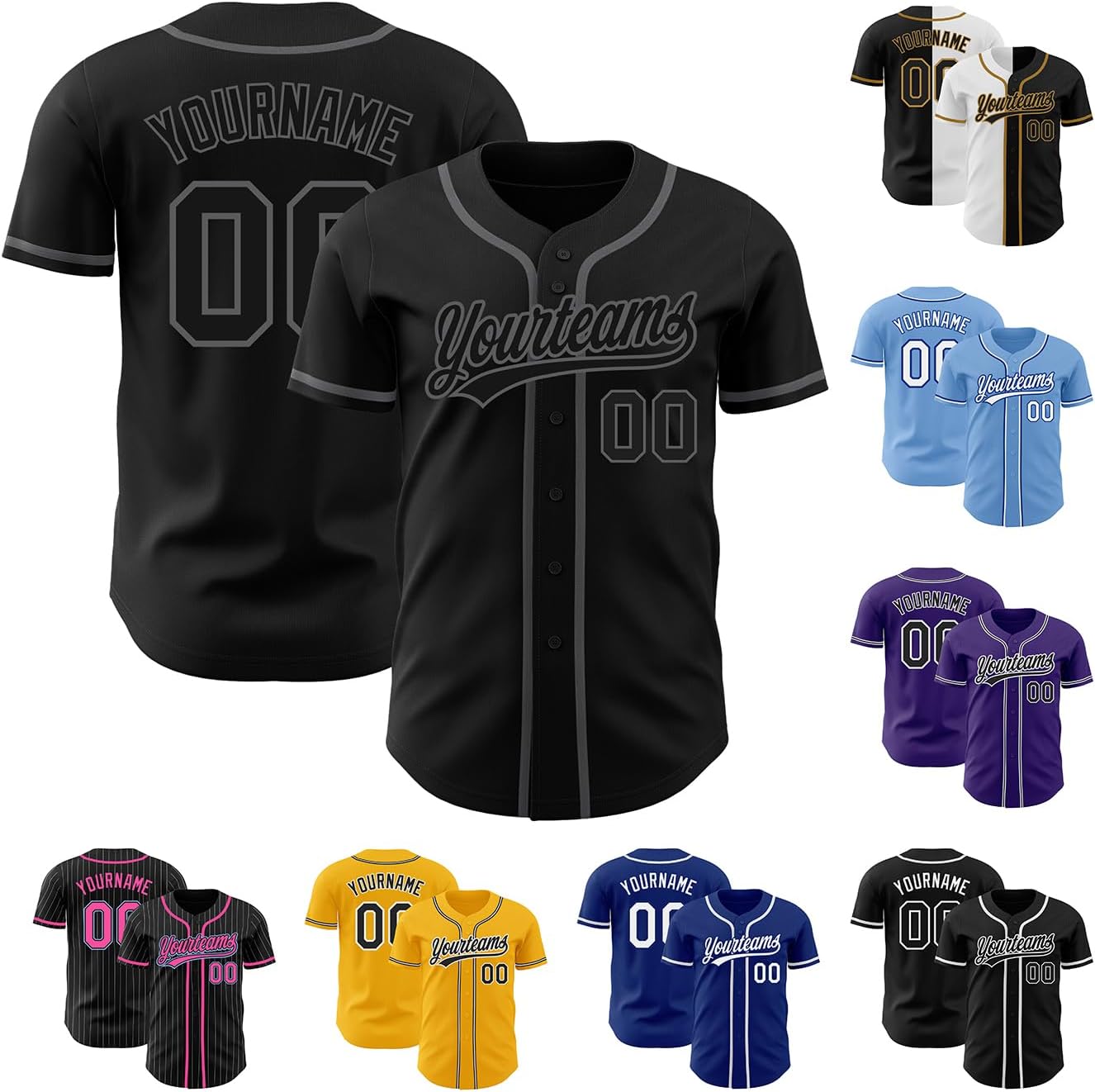 Custom Varsity Baseball Jerseys, Personalized Team Jerseys, Baseball Letterman Jerseys, Stitched Name and Number S-7XL