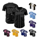 Custom Varsity Baseball Jerseys, Personalized Team Jerseys, Baseball Letterman Jerseys, Stitched Name and Number S-7XL