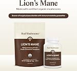 Real Mushrooms Lions Mane Capsules- Organic Mushroom Extract With Immunomodulating Properties Antioxidants - Vegan Supplement, 300 Capsules