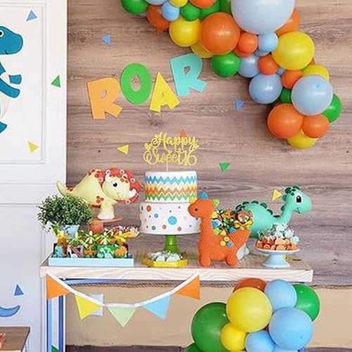 Miniatura 5 de Rsstarxi 1 paquete de decoración de pastel con purpurina para 16 años de edad, decoración para tartas de cumpleaños de 16 años, para dulces
