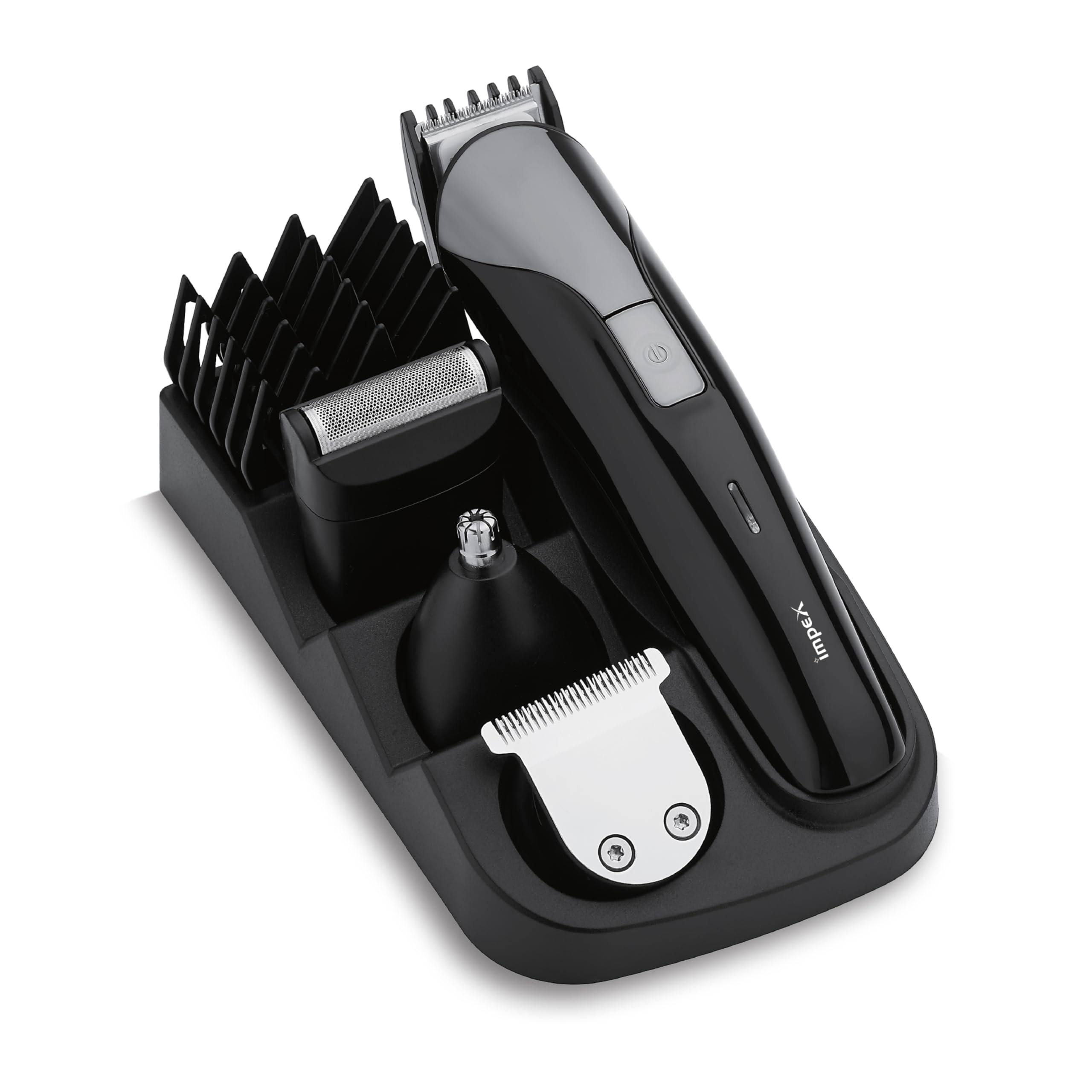 Impex GK 401 10-in-1 Professional Multi Grooming & Trimmer Kit for Men | Precision Stainless Steel Blades | Heavy-Duty Motor | 120 Mins Cordless Use | Type-C Charging | 1 Year Warranty