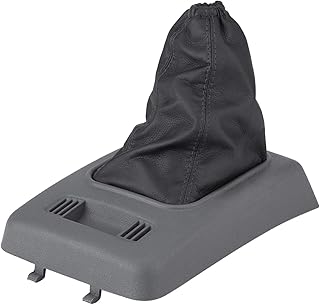 Akozon Capa de bota de polaina de engrenagem, botão de mudança de marcha do carro, capa contra poeira polaina de engrenagem de couro artificial cinza substituição para Transit Connect 2006-2012