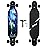 Junli 41 Inch Freeride Skateboard Longboard - Complete Skateboard Cruiser for Cruising, Carving, Free-Style and Downhill Starlit Night
