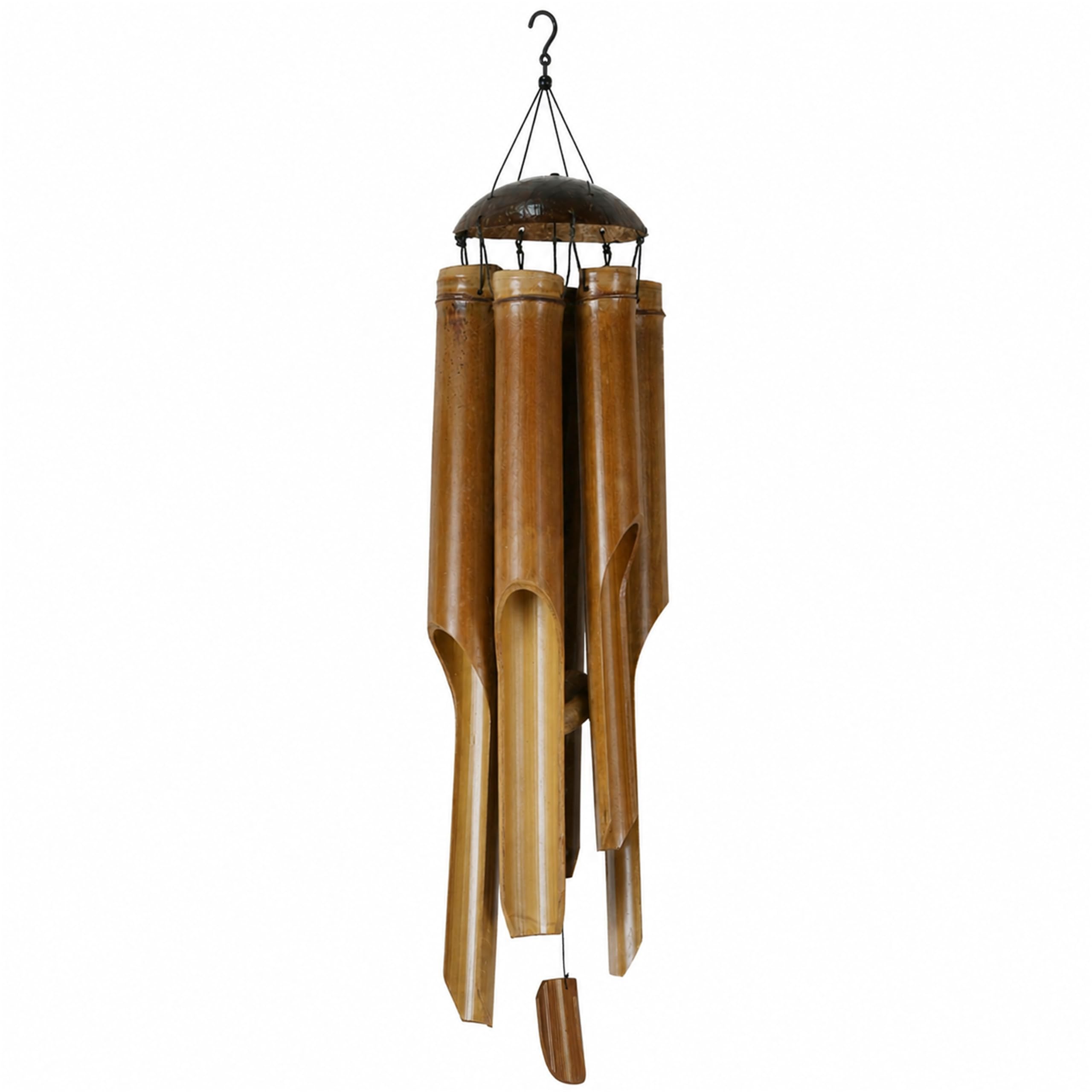 Tokoindah Windspiel Bambus 110 cm Kokosnuss handgefertigt au