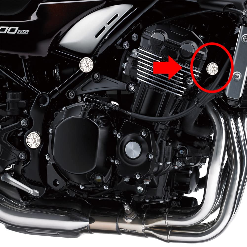 Capuchons D'extrémité De Cadre Pour Kawasaki Z900RS 2017-2022 - Protection Et Style, Noir - 4