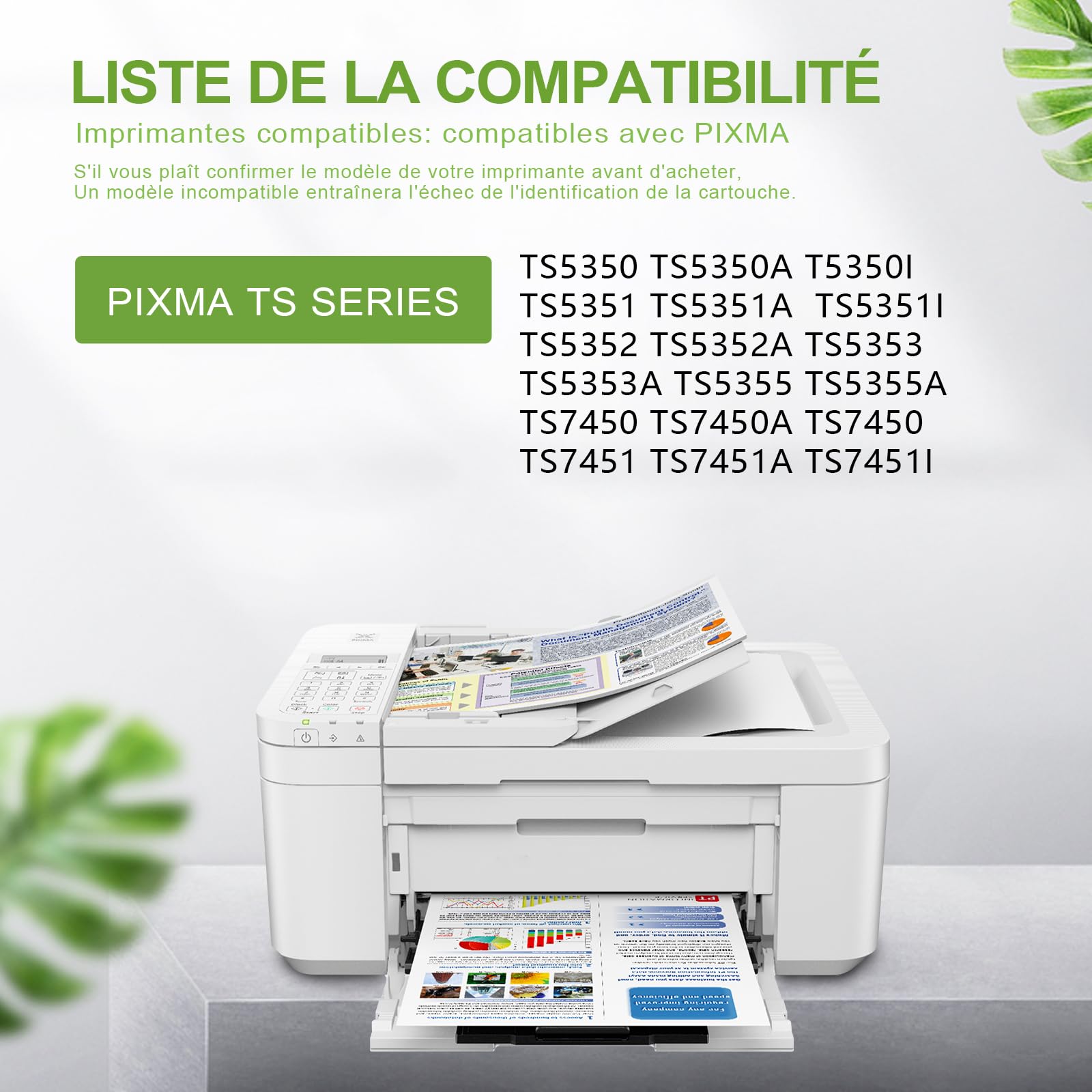 560XL 561XL Cartouche d'encre Remplacement pour Canon PG-560XL CL-561XL