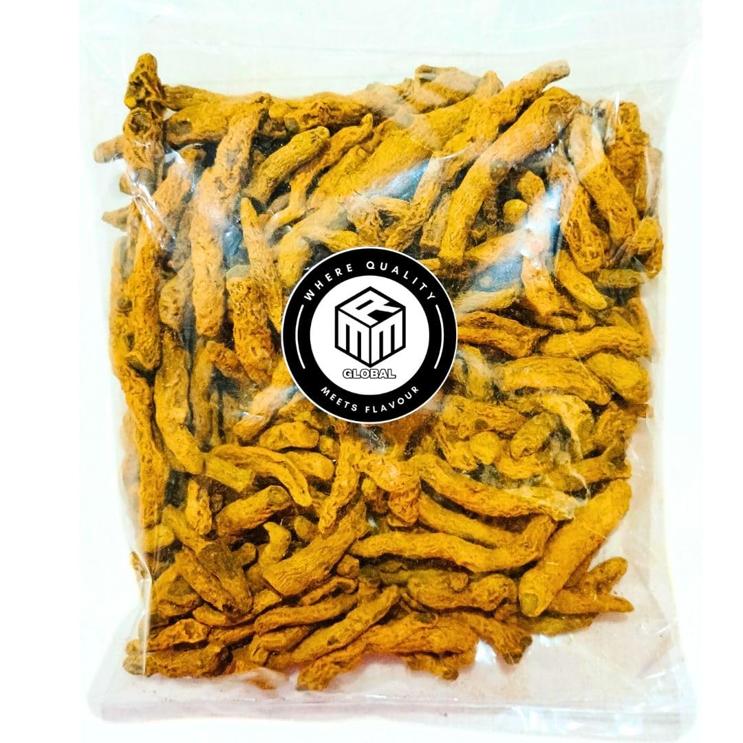 MMR GLOBAL Organic Haldi Gatiya, Turmeric Sticks, Haldi Whole, Pasupu Kommulu (950 Gms)