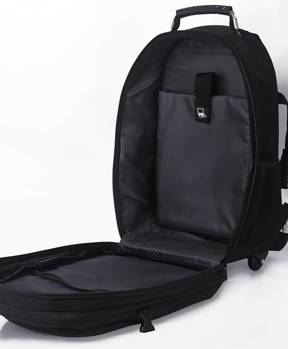 حقيبة كمبيوتر محمول خلفية متوافقة مع سلسلة Classone VIP Travel Trolley 17،3،15،6،14 - أسود