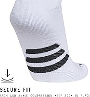 Vista 50 de adidas Rivalry Soccer 2.0 OTC, Workout Compression Socks-Over The Calf Negro/Blanco