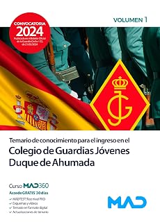 Ingreso en el Colegio de Guardias Jóvenes Duque de Ahumada. Temario de