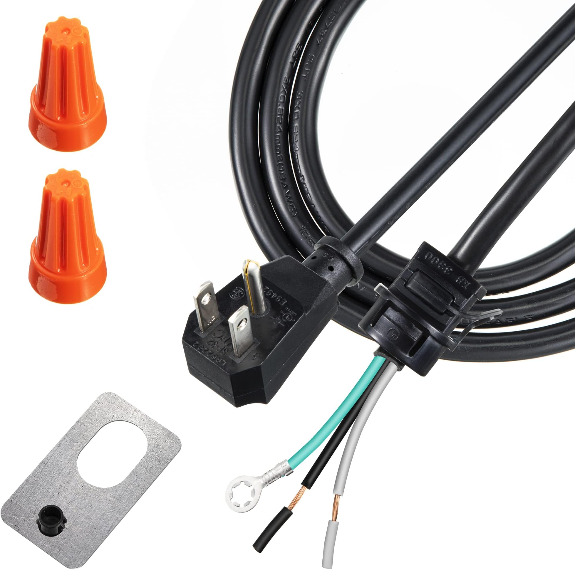 Dreyoo HCK44 Range Hood Power Cord Kit, Convert Your Range Hood to Plug in, Hardwire to Plug in Conversion Kit Replacement, Compatible with Broan, Nutone and Other Range Hood