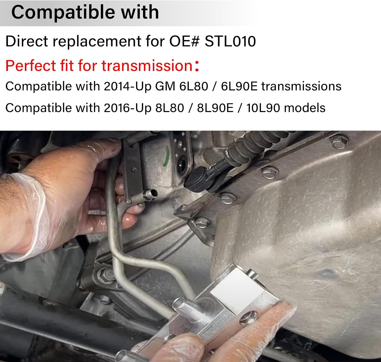 STL010 Cooler Flow Bypass Valve Kit, with Bypass Gasket, Cooling System Kit Upgrade, Fit for GM 2014-Up 6L80/6L90 Transmission, 2016-Up 8L80/8L90/8L90E/10L90 Sure Cool System