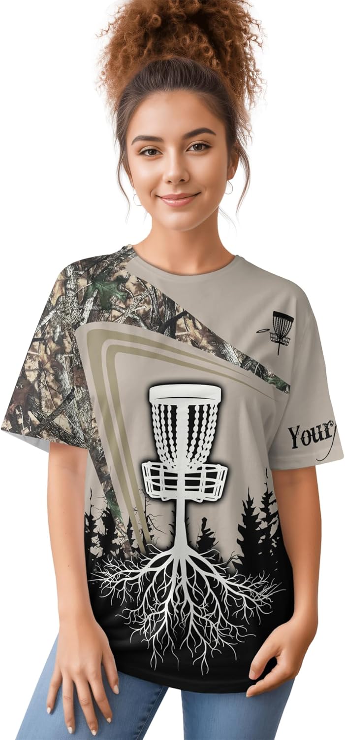 Men's Disc Golf Summer Tshirt Customizable Disc Golf Target Tee Shirt for Grandpa Dad Print Disc Golf Themed Item