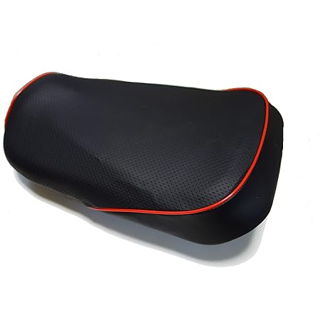 Amazon ホンダ ズーマー Zoomer Af58 国産高級厚手エンボス生地 カスタムシートカバー 取り付け簡単 被せるだけの口ゴム式 ディンプルブラック レッドパイピング シートカバー 車 バイク