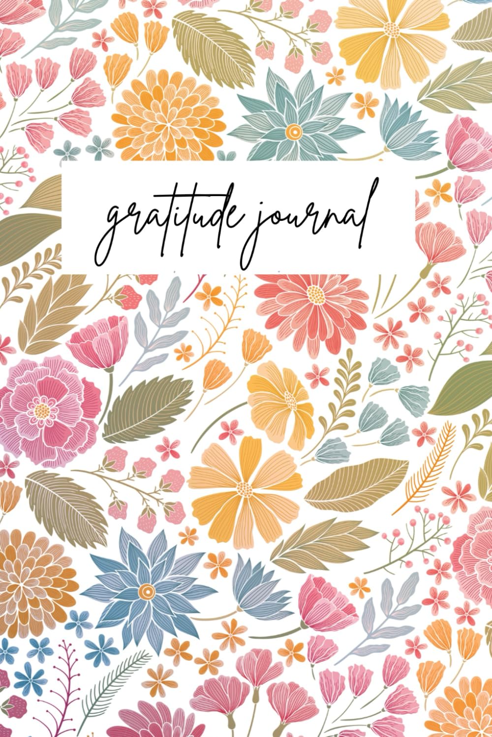 Floral Lined Gratitude Journal