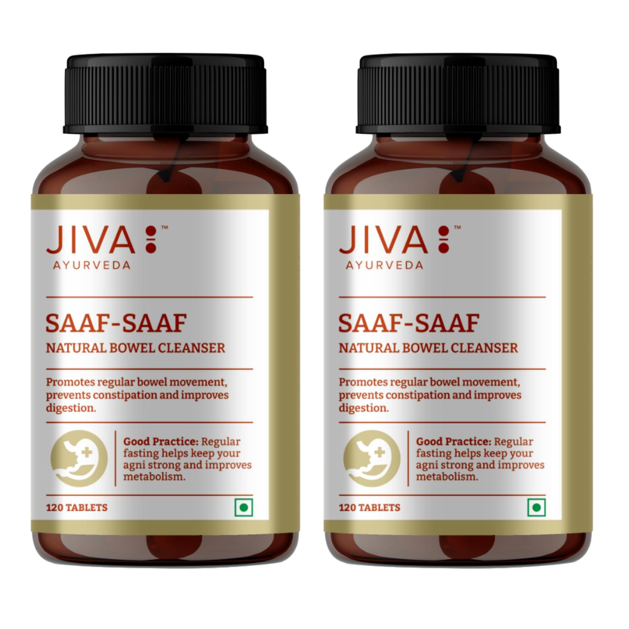 Jiva Saaf Saaf Tablets 500mg 240 Tablets | Improves Digestion | Goodness Of Amalaki, Haritaki, Vibhitaki & Draksha - 120 Tablet (Pack of 2) (B0CKLFRP5G) Amazon Price History, Amazon Price Tracker