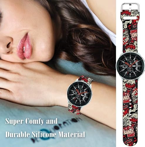 Miniatura 5 de Halloween Scary Ghost Scream Horror Red compatible con Samsung Galaxy Watch 4 401.732 inGalaxy Watch 1.654 inWatch 3 1.614 inActive 2Gear S2