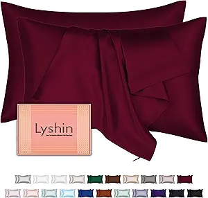 Mulberry Silk Pillow Cases 2 Pack King Size 20x36 Inches with Hidden Zipper, Ultra Smooth and Soft Breathable Cooling Silk Satin Pillowcase Set of 2, Better for Hair and Skin, Gifts for Women Men