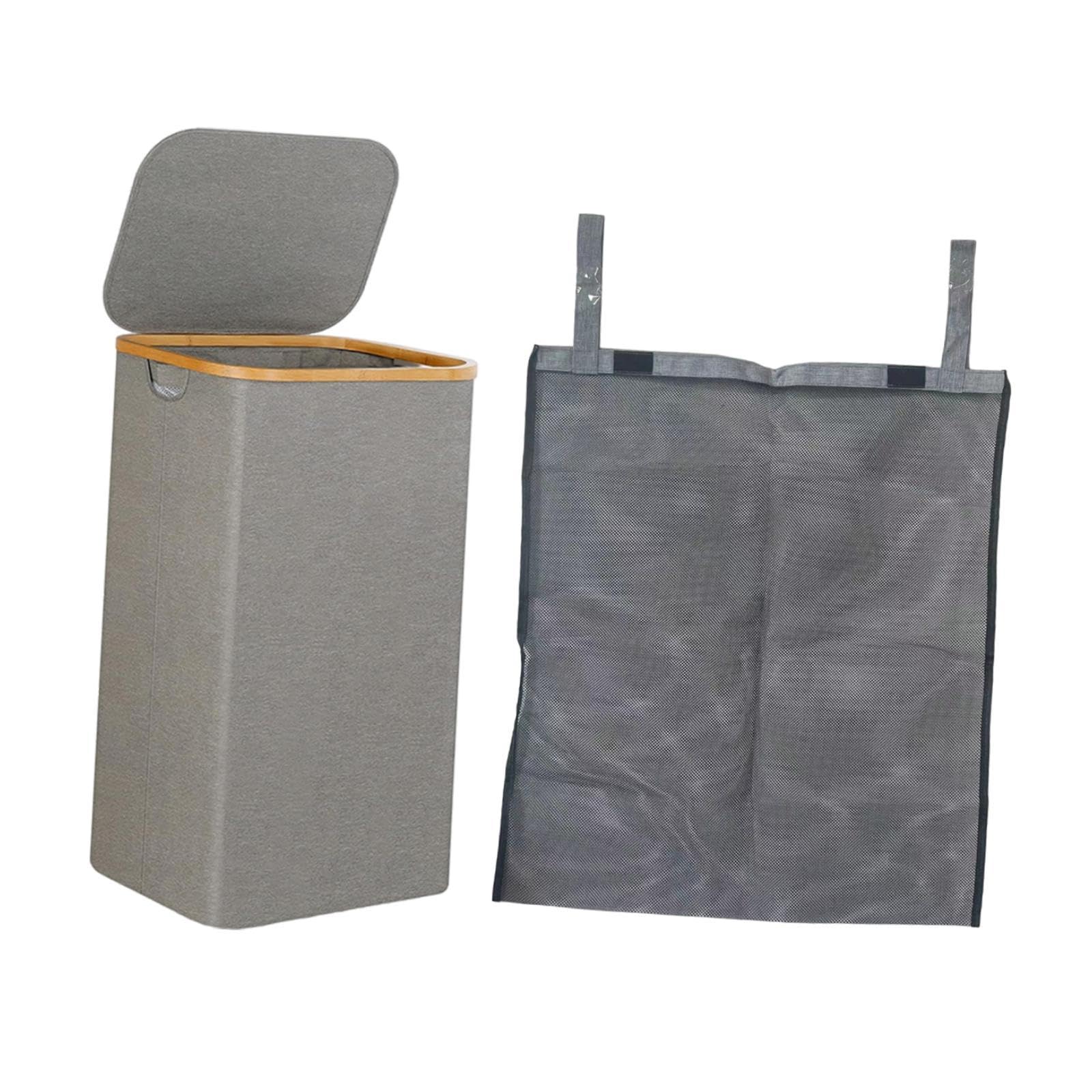 SECRET DESIRE Creations Dirty Clothes Storage Basket Bin Organizer Hotel Organization Laundry Hamper Gray|Home Decor|Figurines-image-29