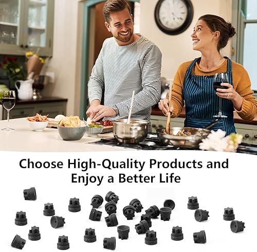 Miniatura 7 de Pieza de patas de rejilla de goma, repuesto para estufa Thermador Bosch, compatible con número de pieza 00618112, 00637940, 1999626, 617174, 618112,