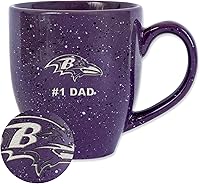 Vista 20 de Rico Industries NFL Football #1 Dad 16 oz Team Color Laser Engraved Ceramic Coffee Mug