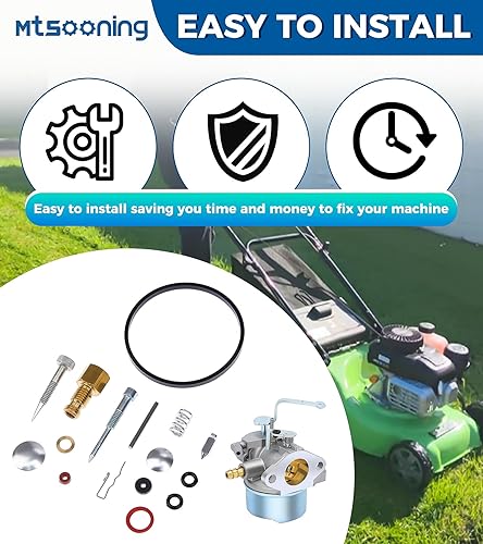 Miniatura 7 de Kit de reparación de carburador Mtsooning para motor Tecumseh 31840 2HP-7HP