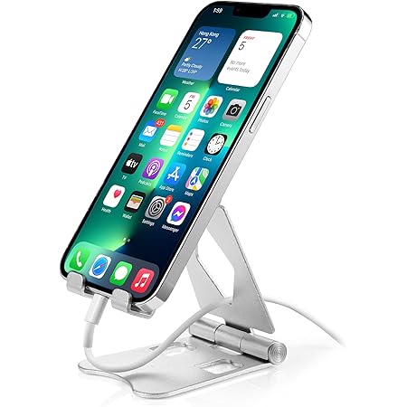 echo ENG Supporto pieghevole per smartphone supporto telefono universale da scrivania ufficio casa porta cellulare da tavolo supporto compatto pieghevole e regolabile – DEVCOline - AT ST UFF1