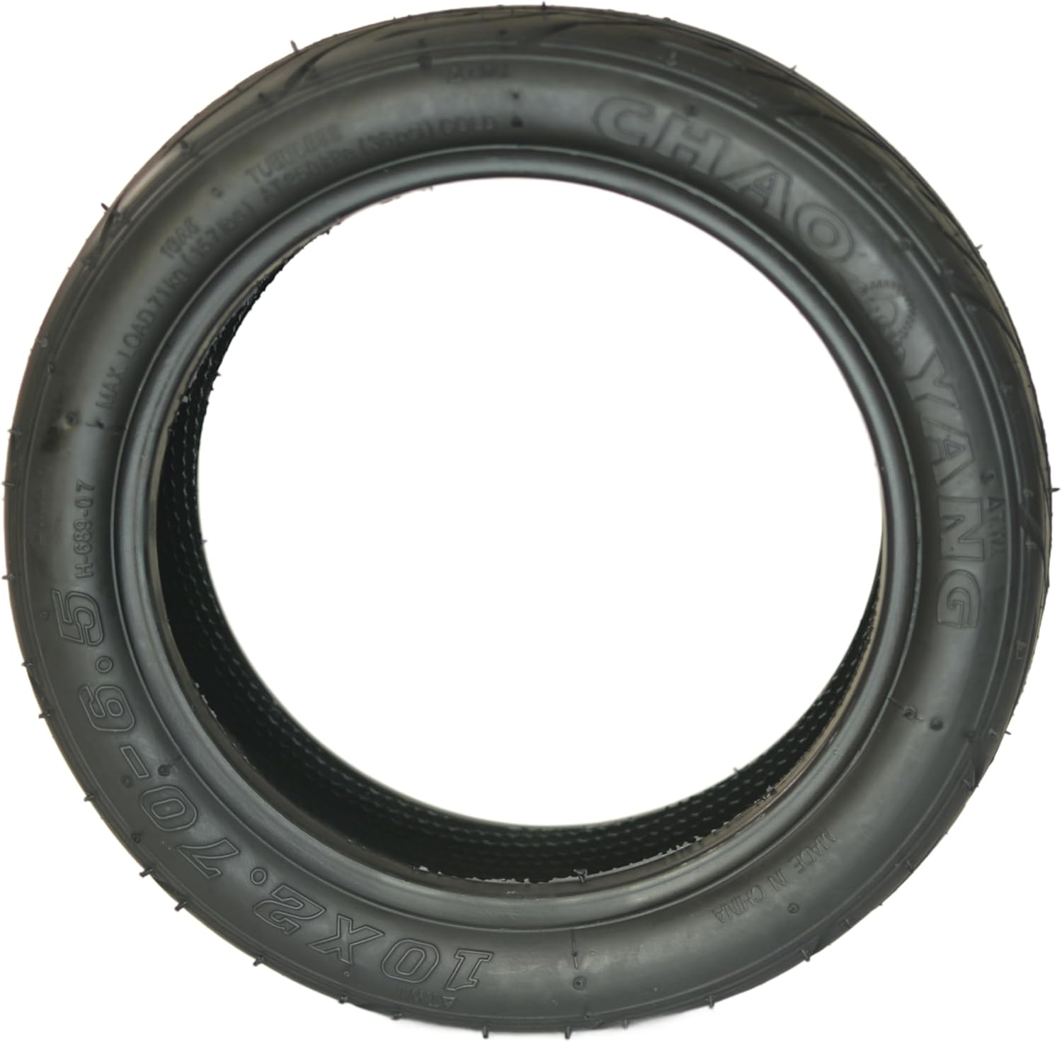 Tubeless Chao Yang 10x2.70-6.5 Inch Electric Scooter Tire Compatible with SmartGyro, Kukirin, Zwheel, Youin, M4, Cecotec, 6.5 Inch Rim