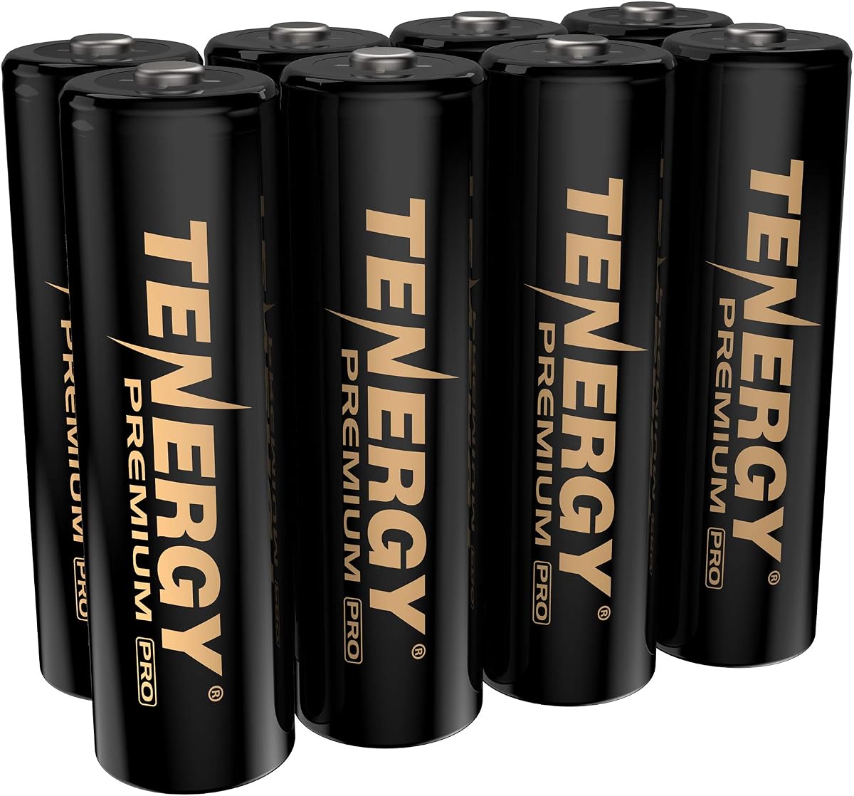 Tenergy Premium PRO Pilas AA recargables, batería AA NiMH de alta capacidad de 2800 mAh, paquete de 8 baterías recargables