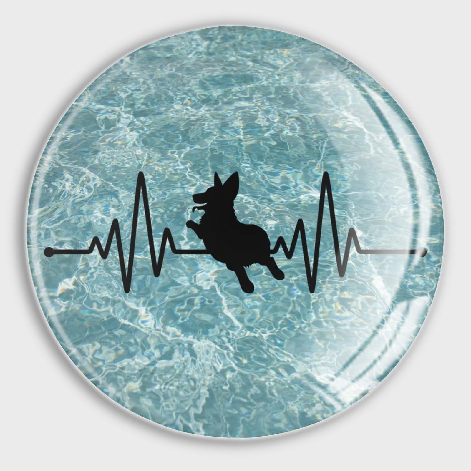 Aimants de réfrigérateur Corgi en verre pour égayer votre cuisine et bureau