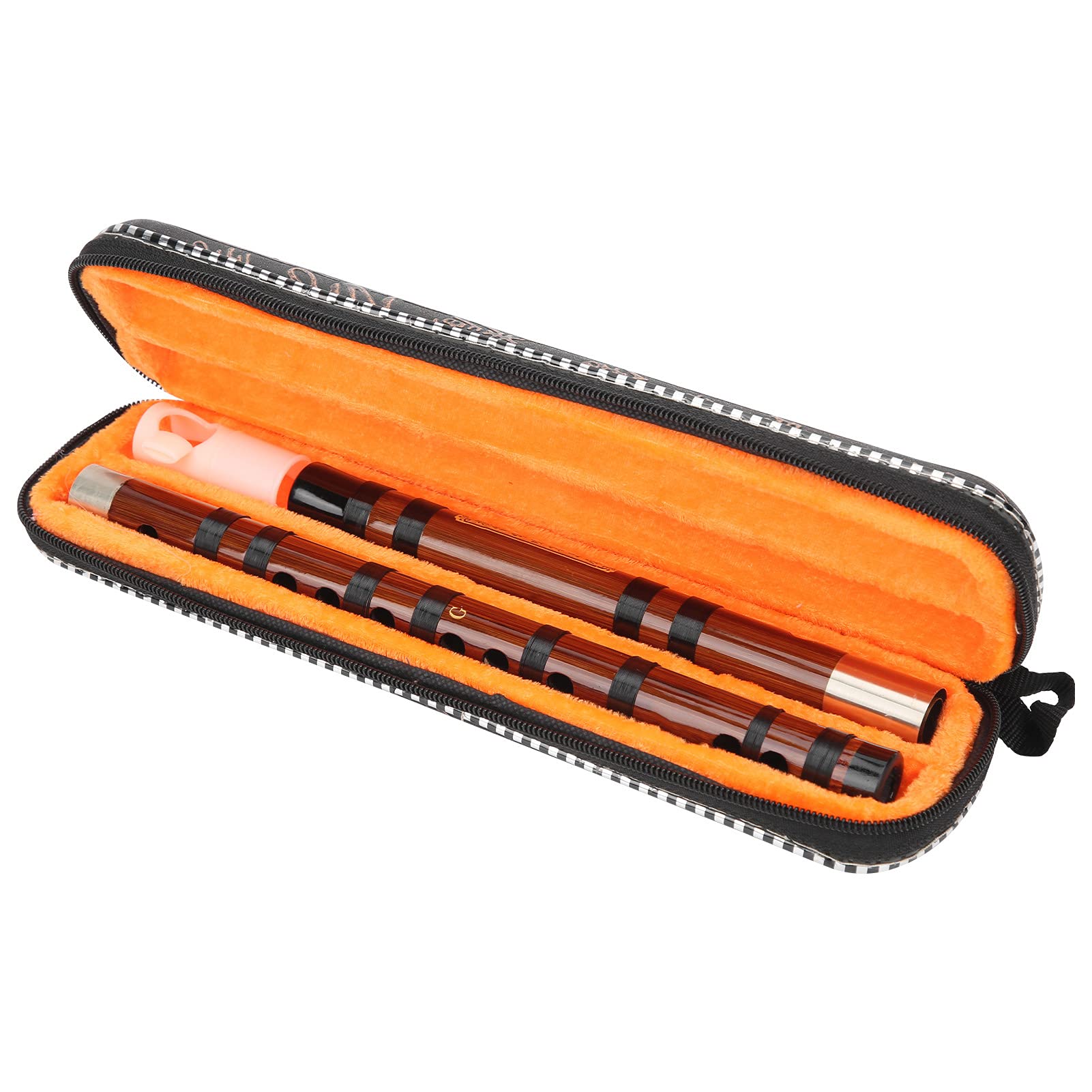 Flauta de bambú G Key, instrumento de viento chino refinado, kit Dizi para principiantes, rendimiento y examen de grado con 8 años de material de bambú amargo seco, caja de tela y