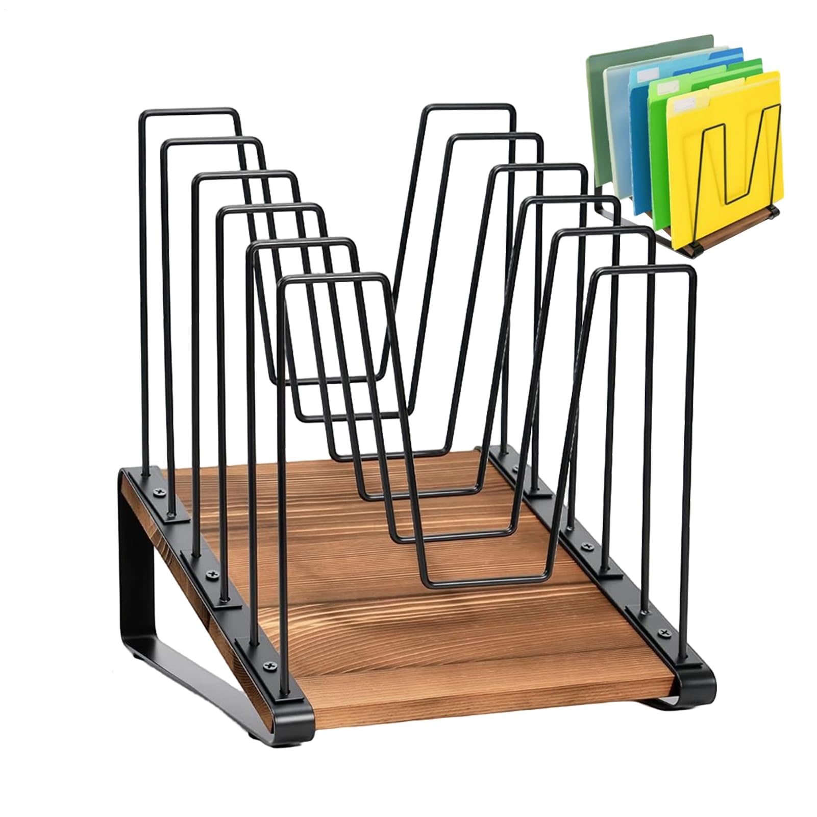 Cartella da scrivania per casa e ufficio | Supporto per documenti per insegnanti, studenti e professionisti | Soluzione di archiviazione desktop per sala studio e aula