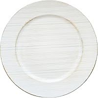 Vista 7 de 6 piezas de platos de carga Reef, platos de carga para cena de plástico redondos, dorados